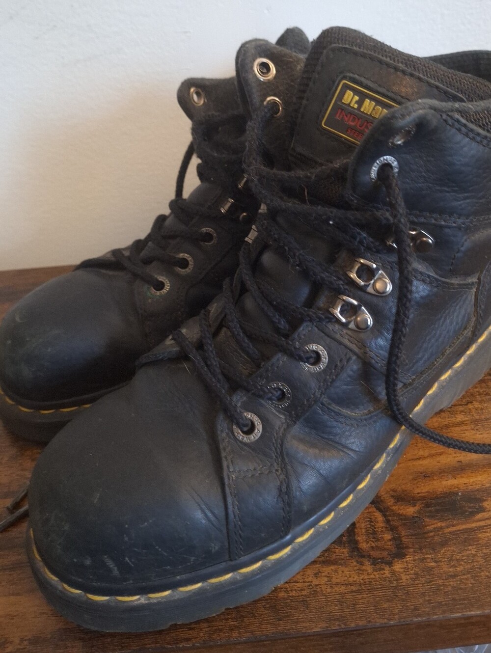 Dr. Martens Black Leather Men's Boots